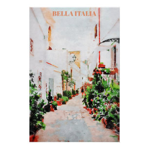 Pôster ** Itália AP12 Street Vegetais Poster de Potência