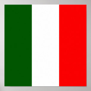 Poster Itália Bandeira País Italiano País Terra natal