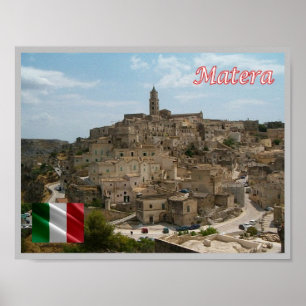 Poster Itália - Basilicata - Sassi de Matera -