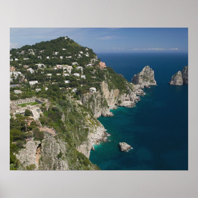 Poster ITÁLIA, Campânia (Baía de Nápoles), CAPRI: (Frente)
