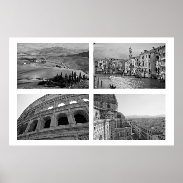 Poster Itália Collage (Frente)