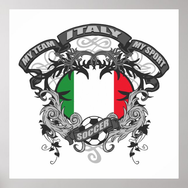 Pôster Itália do futebol (Frente)
