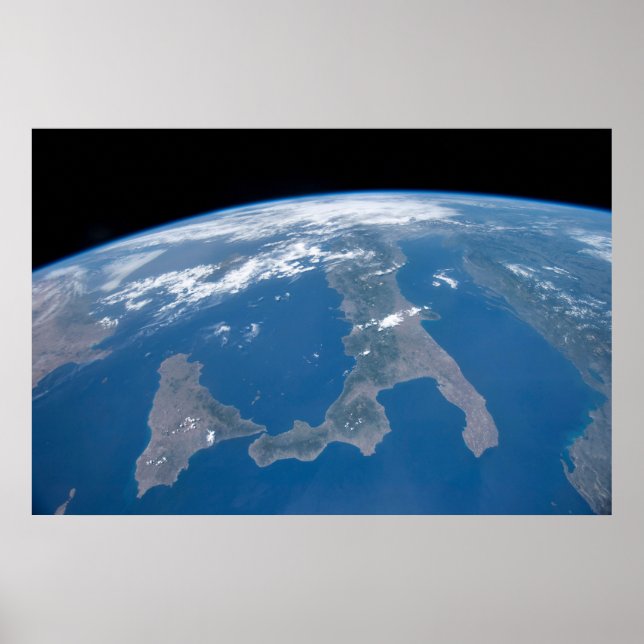 Poster Itália E Sua Ilha Sicília. (Frente)