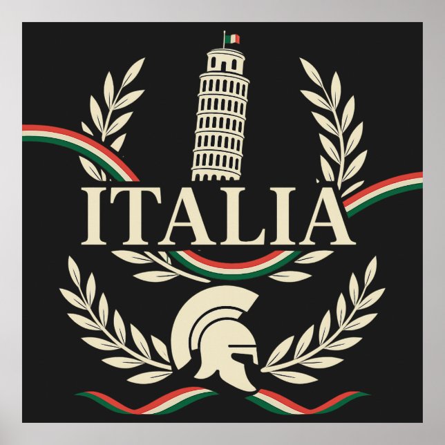 Poster Italia Heritage Crest (Frente)
