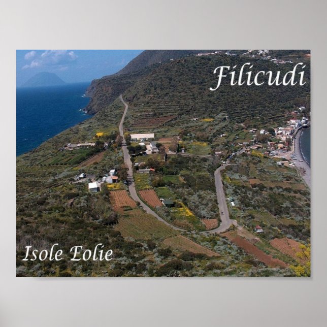 Poster Itália - Ilhas Eolianas - Filicudi - (Frente)