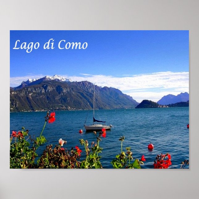 Poster Itália - Lago Como - (Frente)
