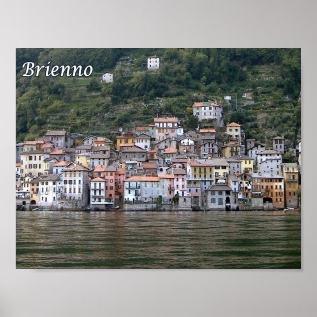 Poster Itália - Lago Como - Brie - (Frente)