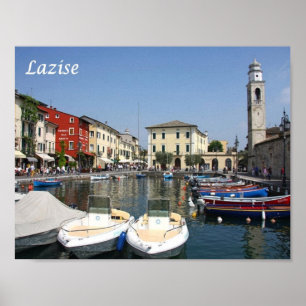 Poster Itália - Lago Garda - Lazise - Port -
