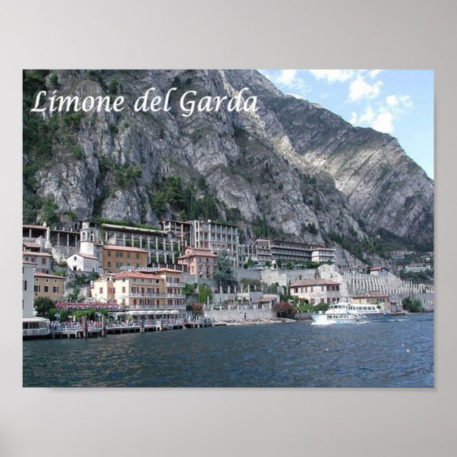 Poster Itália - Lago Garda - Limone del Garda - (Frente)