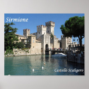 Poster Itália - Lago Garda - Sirmione - Castello Scalige