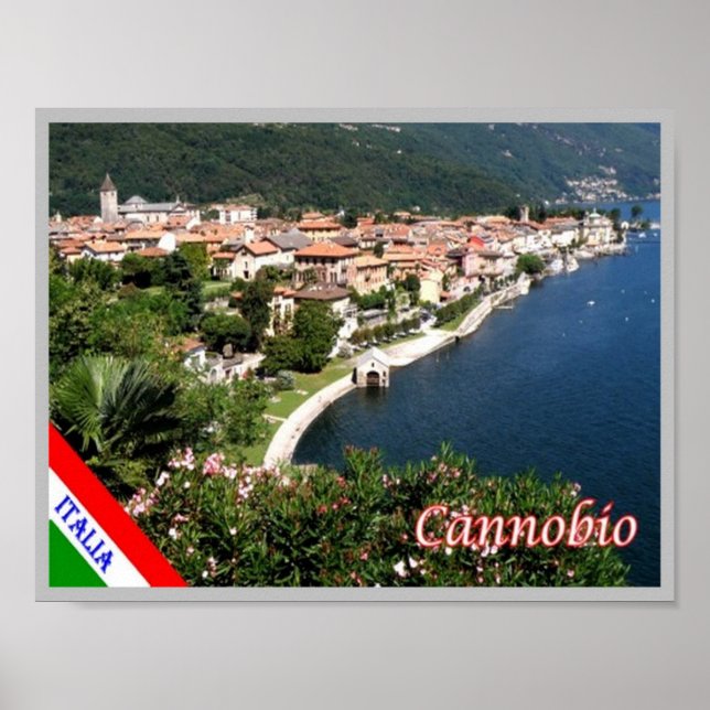 Poster Itália - Lago Maggiore - Cannobio - (Frente)