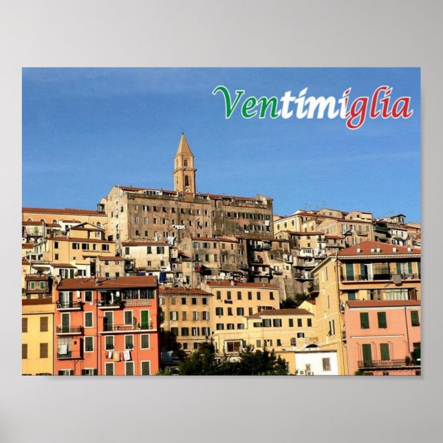 Poster Itália - Ligúria - Ventimiglia - (Frente)