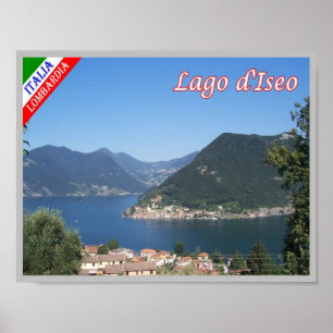 Poster Itália - Lombardia - Lago Iseo - Monte Isola -