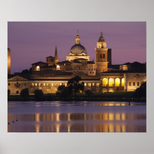 Pôster Itália, Província de Mantua, Mantua. Vista da cida