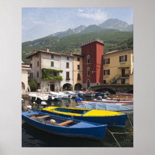 Poster Itália, Província de Verona, Malcesine. Cassone