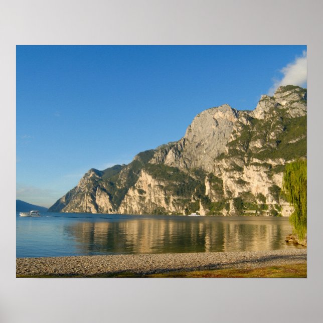 Poster Itália, Riva del Garda, Lago Garda, Monte (Frente)
