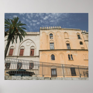 Pôster Itália, Sicília, Palermo, Palazzo dei Normanni