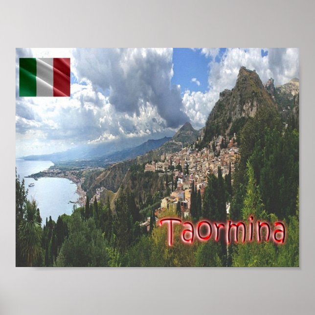 Poster Itália - Sicília - Taormina - (Frente)
