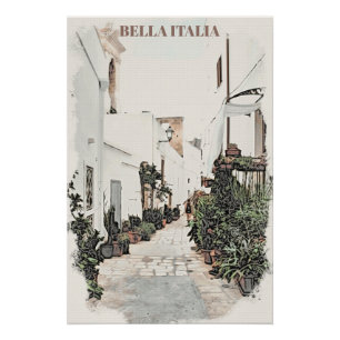 Pôster ** Itália Street Plant Homes AP12 Poster