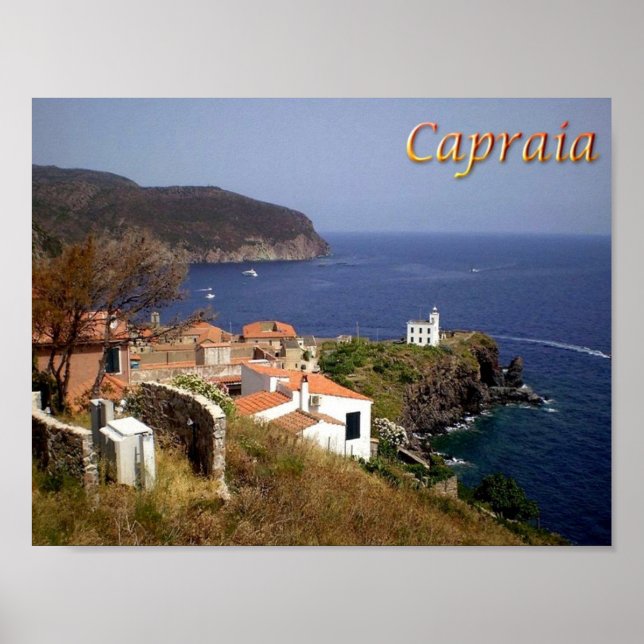 Poster Itália - Toscana - Capraia - (Frente)