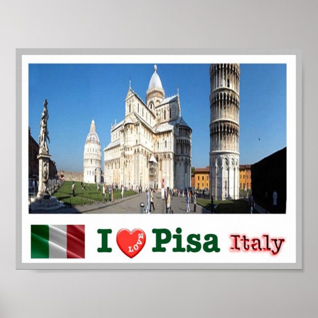 Poster Itália - Toscana - Pisa - Praça Duomo (Frente)