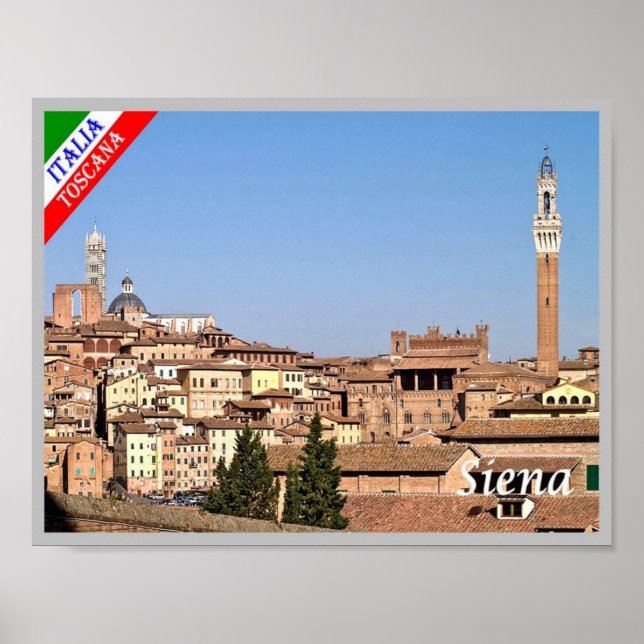 Poster Itália - Toscana - Siena - (Frente)