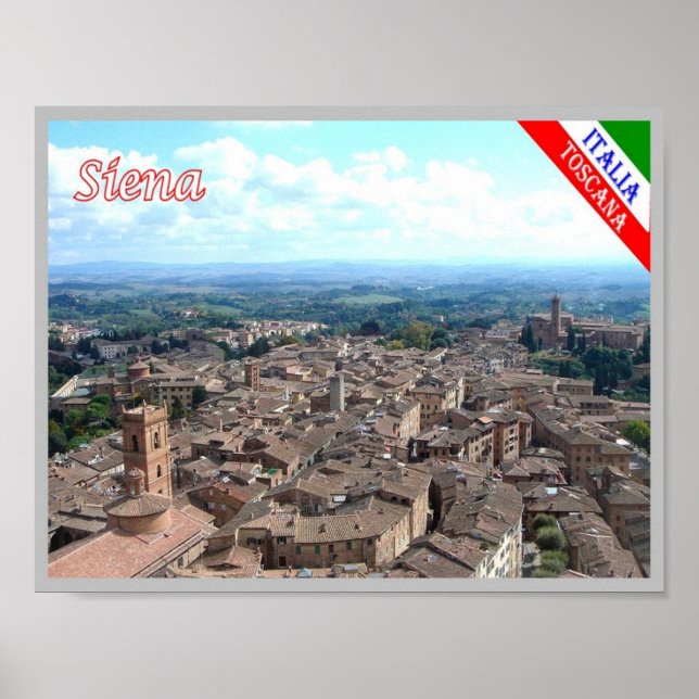 Poster Itália - Toscana - Siena - (Frente)