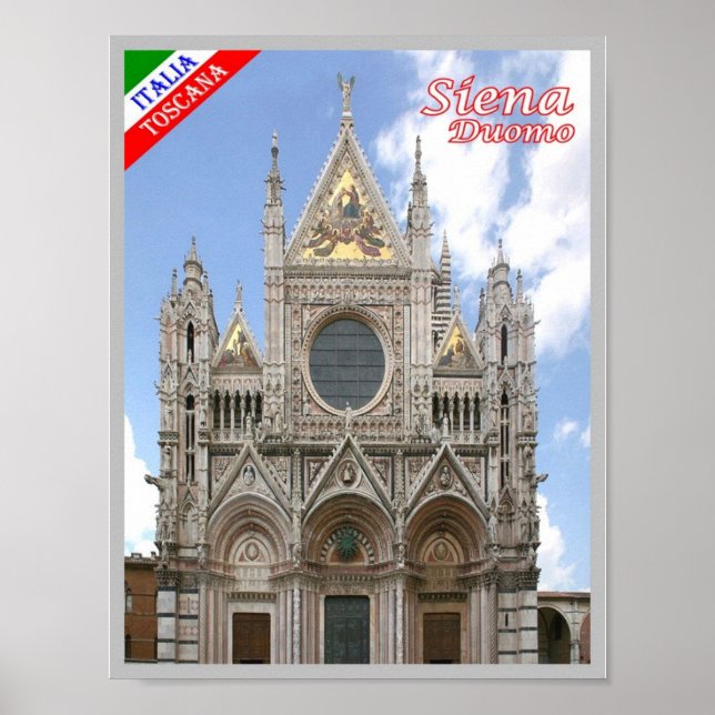 Poster Itália - Toscana - Siena - Catedral (Frente)