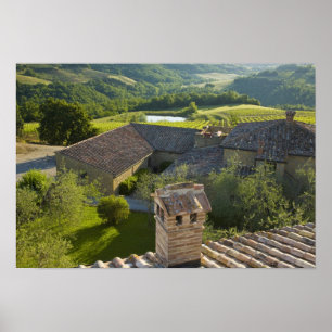 Poster Itália, Toscana. Vista da casa-de-banho