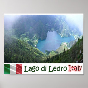 Poster Itália - Trentino Alto Adige Südtirol - Lago Led