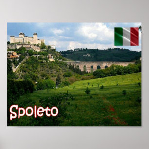 Poster Itália - Úmbria - Spoleto -