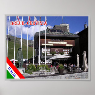 Poster Itália - Vale Aosta - Breuil-Cervinia -