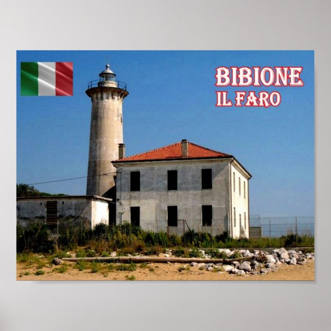 Poster Itália - Veneto - Bibione - Farol - (Frente)