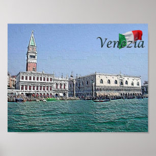 Poster Itália - Veneza - San Marco - Skyline -