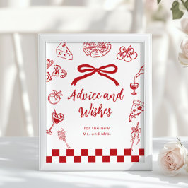 Poster Italian Advice and wishes Thats Amore bridal