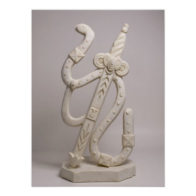 Pôster Italian Playing Cards - Ace of Spades (Frente)