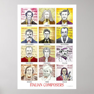 Poster italiano dos compositores