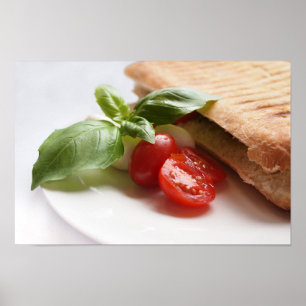 Poster italiano saudável da comida