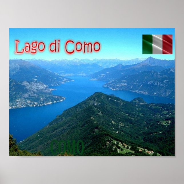 Poster Italy - Lombardy - Como - Lake Como View - (Frente)