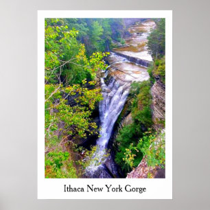POSTER ITHACA NEW YORK GORGE
