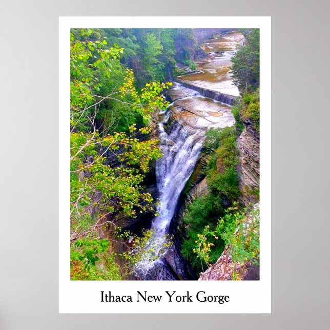 POSTER ITHACA NEW YORK GORGE (Frente)