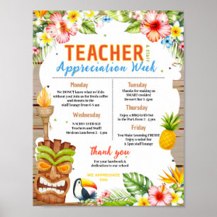 Poster Itinerário da Semana de Apreciação dos Professores