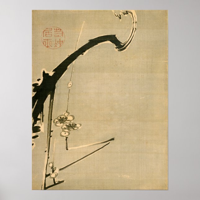 Poster Ito Jakuchu Plum Blossoms (Frente)