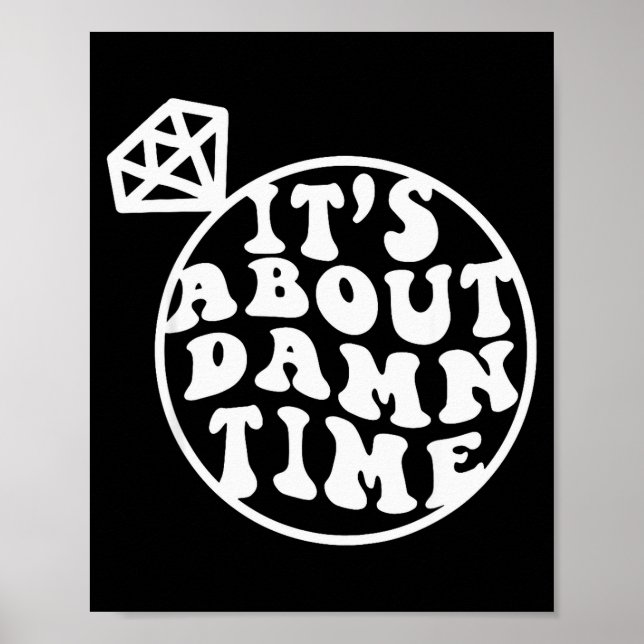 Poster It's About Time, Big Bach Energy, Bachelorette Par (Frente)