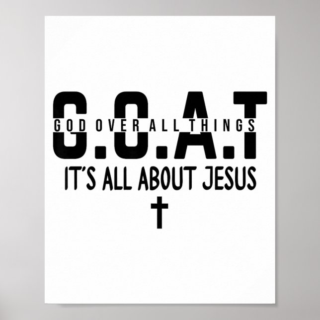 Poster It's All About Jesus Make Heaven Crowded God Over  (Frente)