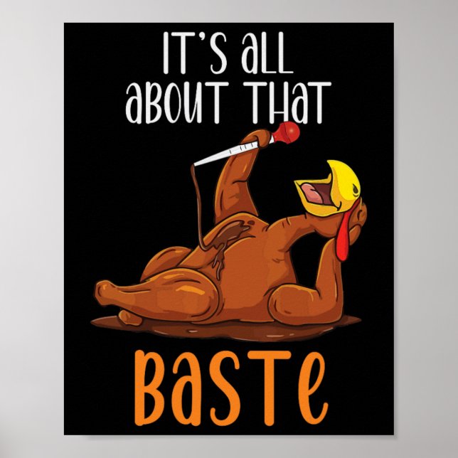 Poster Its All About That Ste Funny Thanksgiving Christma (Frente)