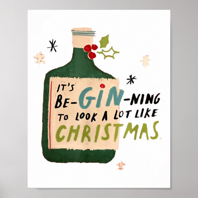 Poster It's Beginning To Look A Lot Like Tails Funny Chri (Frente)