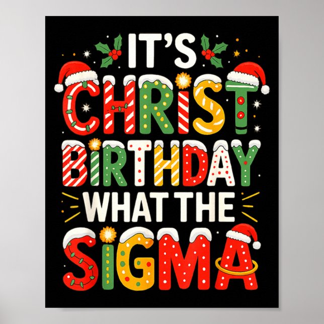Poster It's Christ Birthday Sigma Christian Christmas  (Frente)