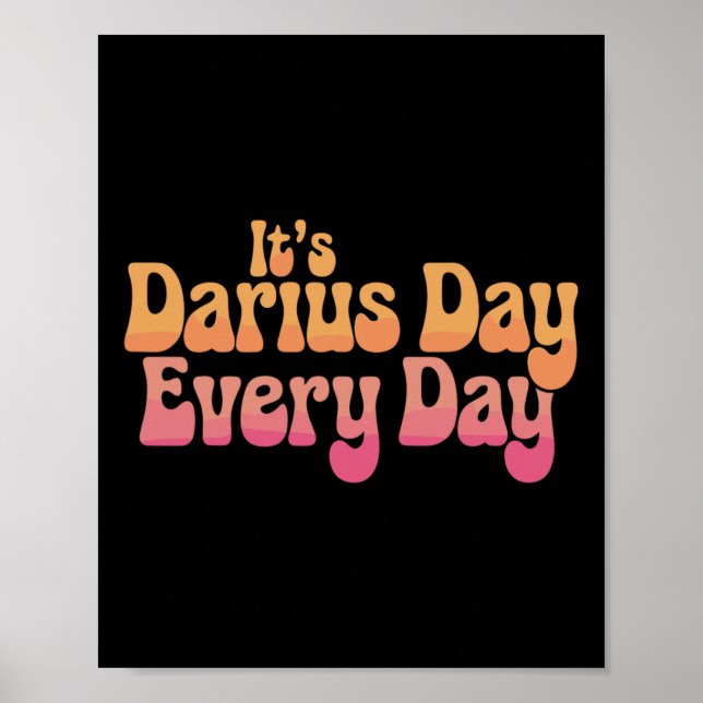 Poster It's Darius Day Funny Meme – Celebrate Love2  (Frente)