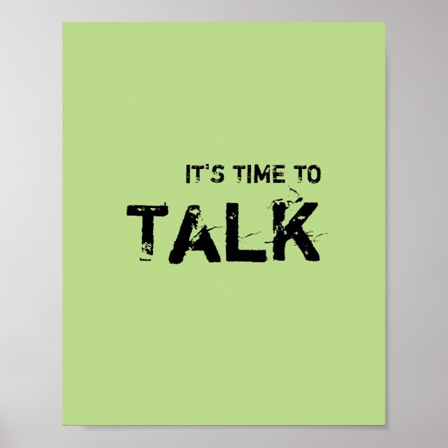 Poster It's time to TALK. (Frente)